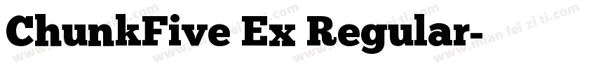 ChunkFive Ex Regular字体转换
